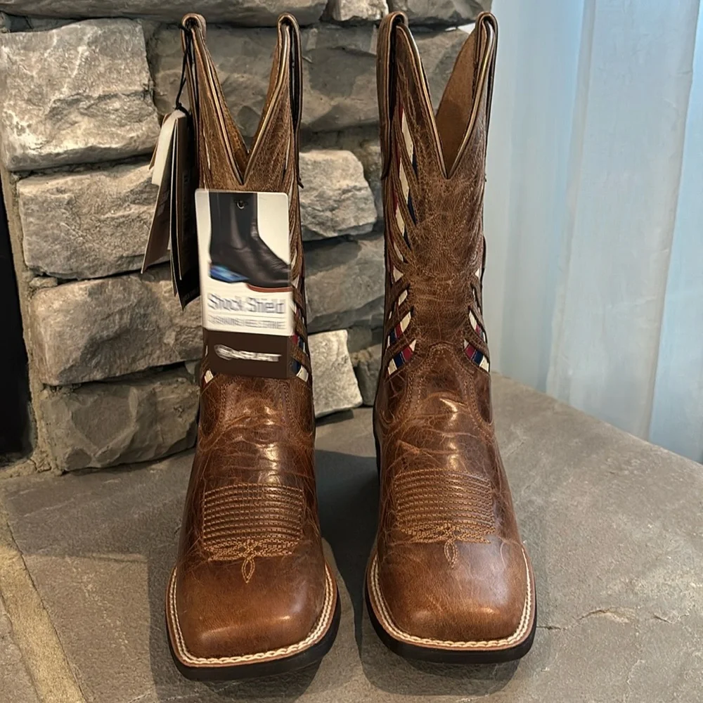 Ariat Longview Burlap Shock Shield & ATS technology,duratread sole,anti-fatigue - Picture 3 of 15